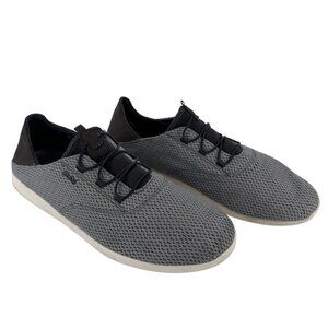 Olukai AlapaLi Mens Size 13 Gray Mesh Low Slip On Sneaker Shoes Leather